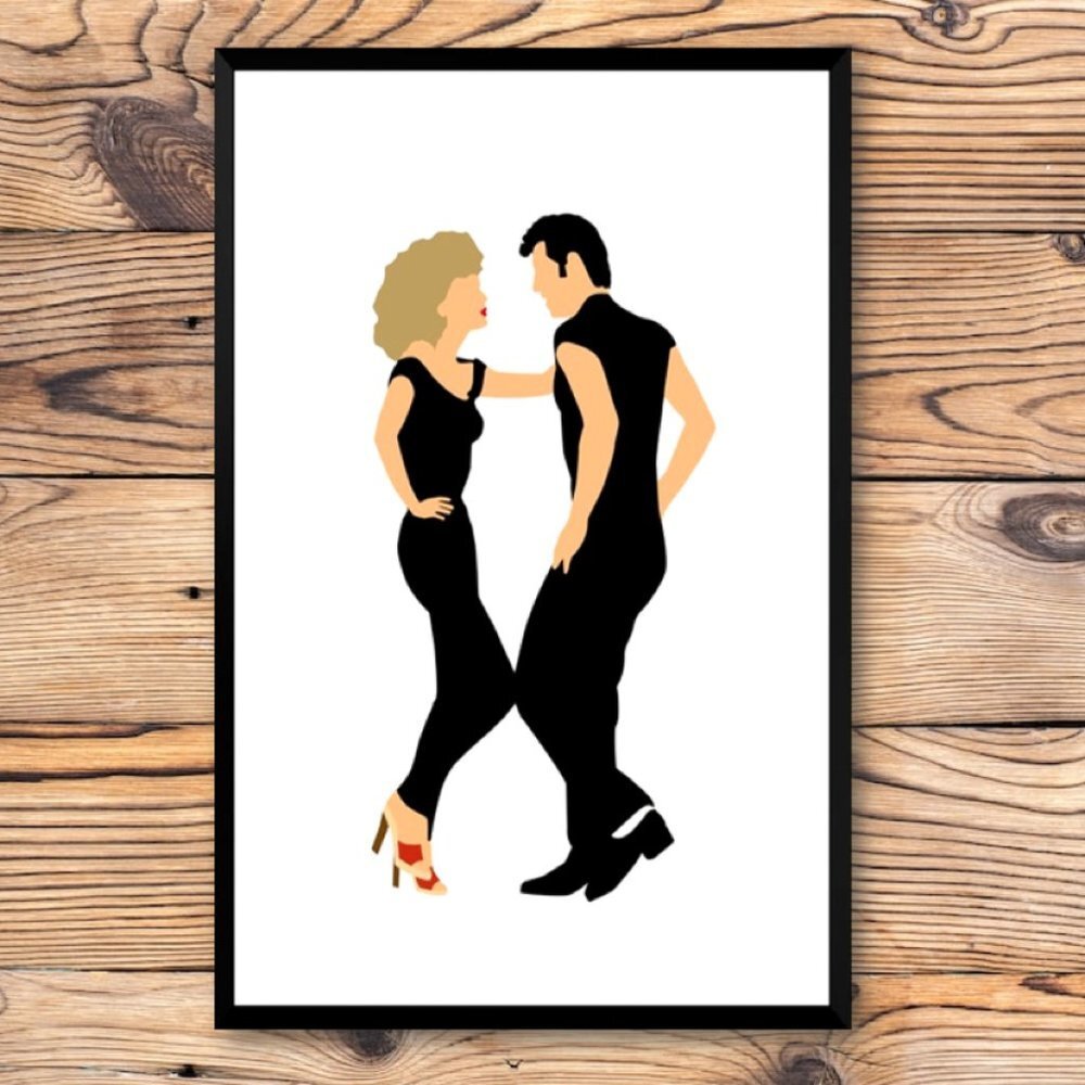 Grease John Travolta & Olivia‎ Newton-John Refrigerator Locker Fridge Magnet